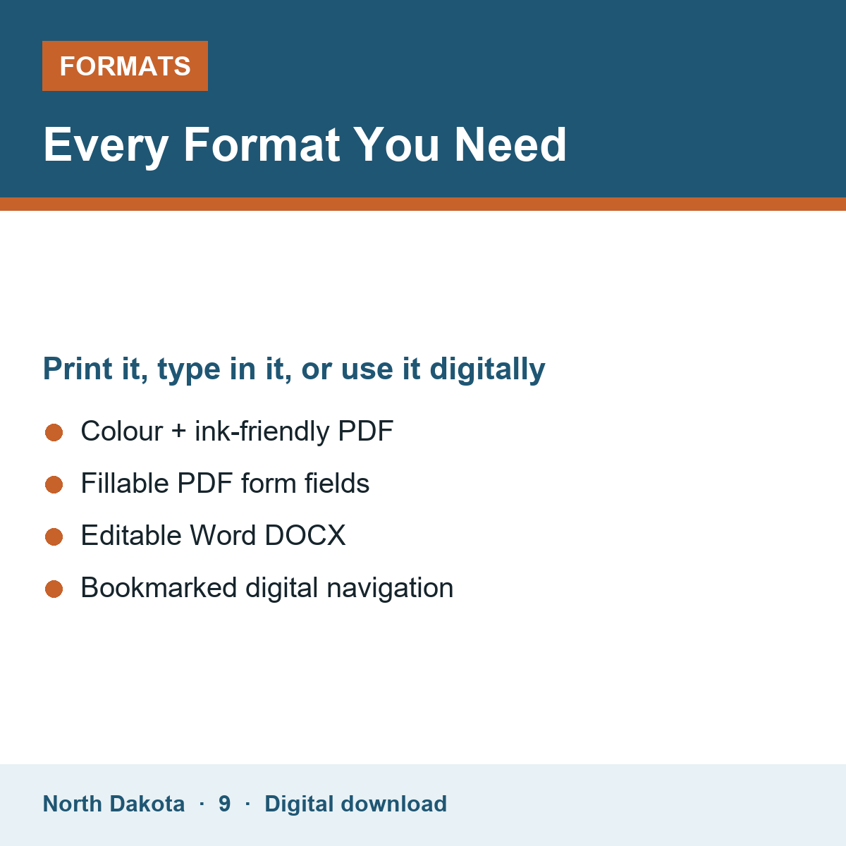 File formats included in the North Dakota Grade 9 World History – Alternate Sequence planner